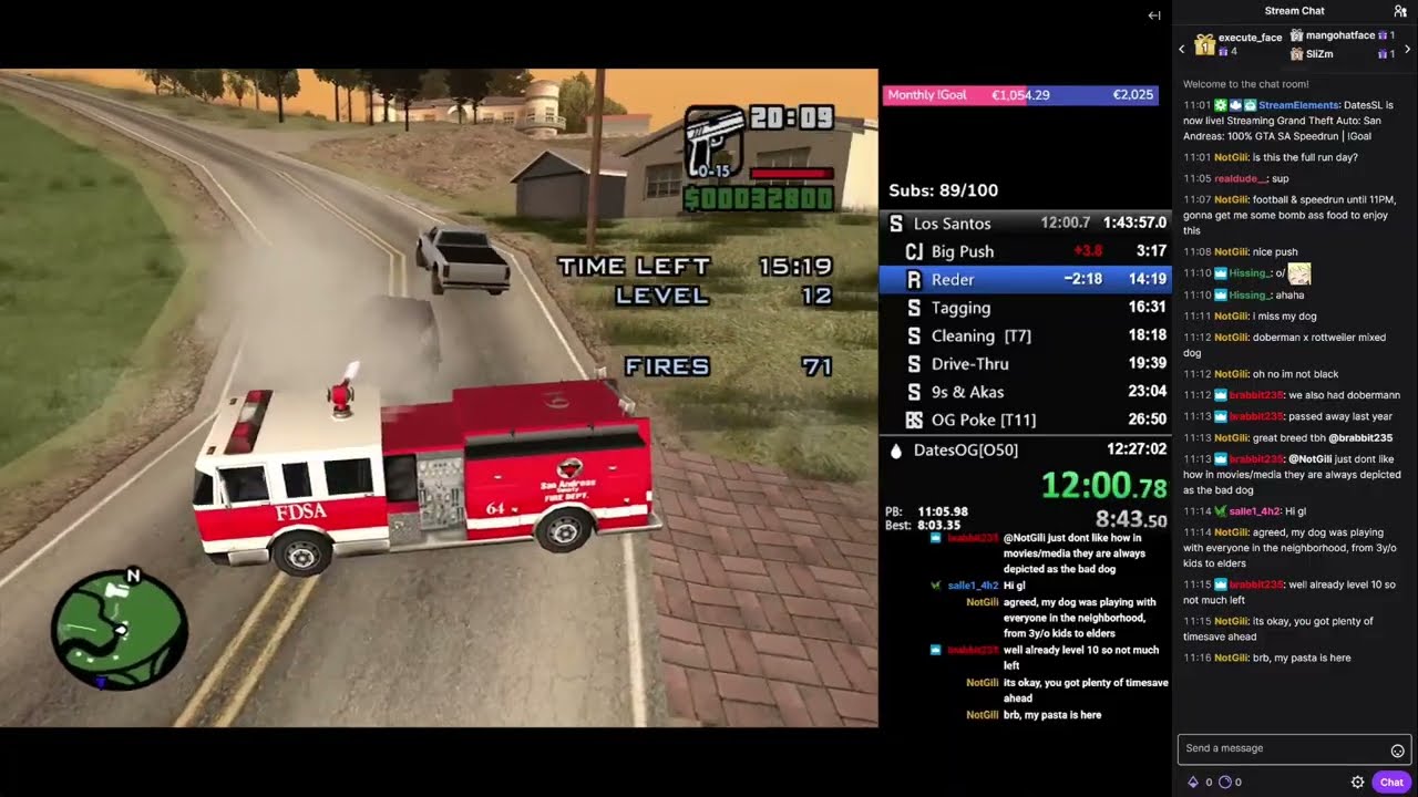 [VOD] GTA San Andreas 100% Speedrun attempt from 2025-11-23