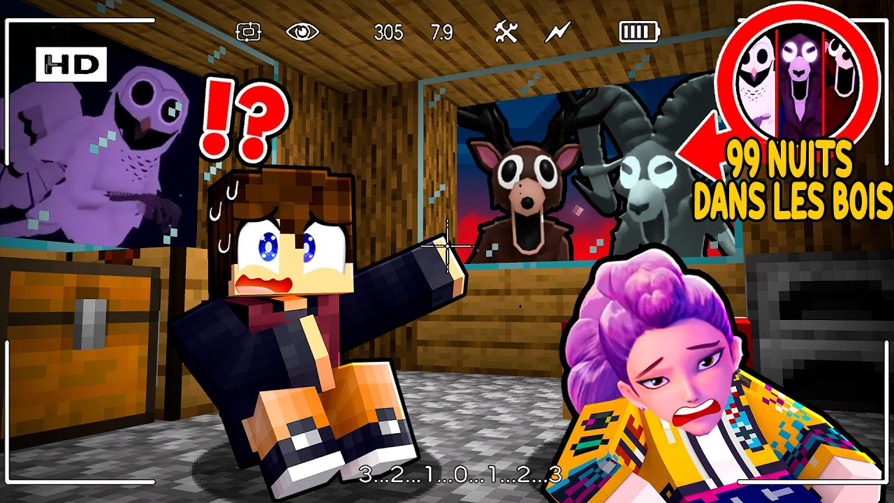 Les MONSTRES 99 NUITS veulent ATTAQUE  RUMI KPOP DEMON HUNTER sur Minecraft !
