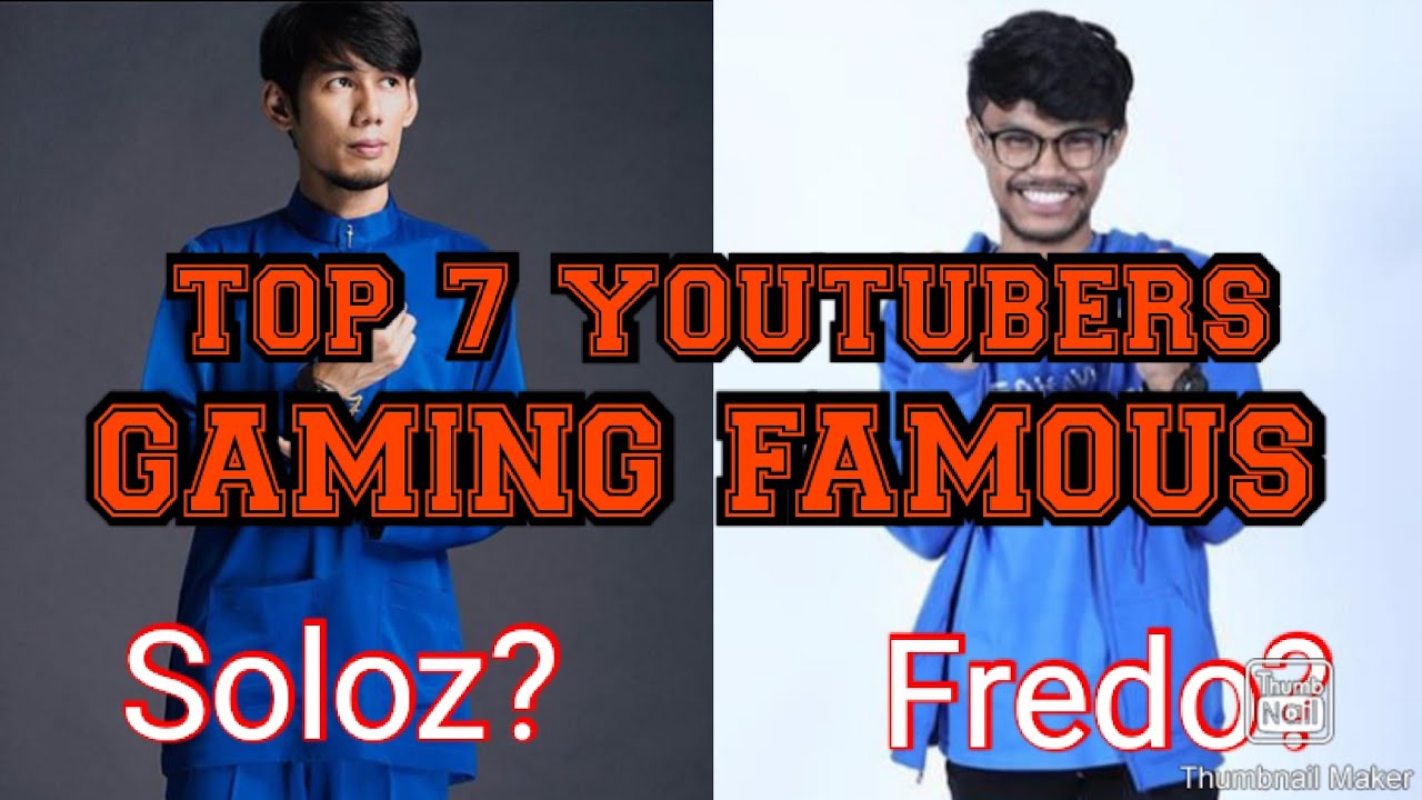 TOP 7 YOUTUBER GAMER FAMOUS MALAYSIA. | GAMING