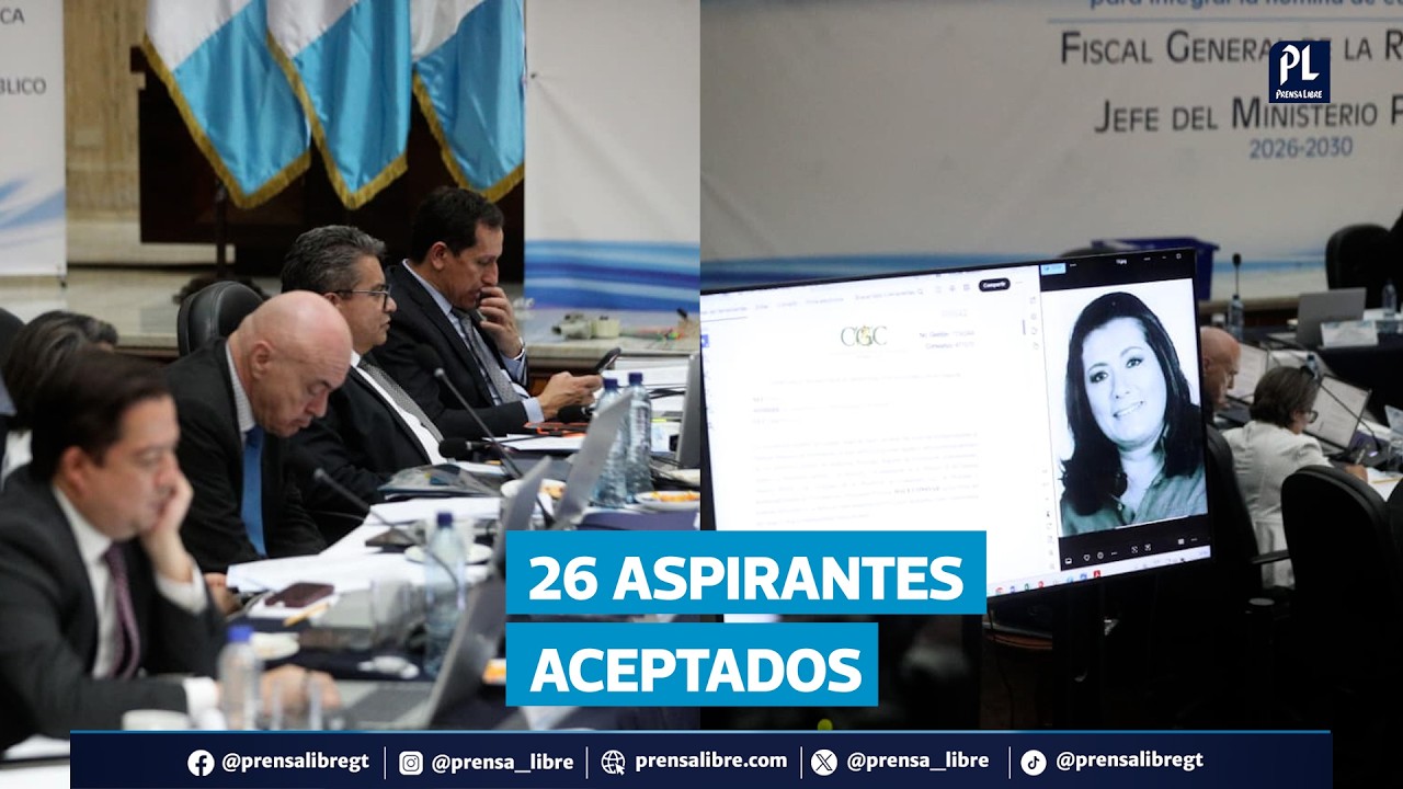 Postuladora revisa expedientes para Fiscal General: 26 aceptados y 29 pendientes
