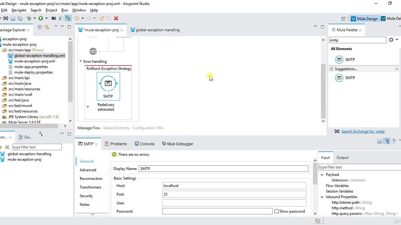 2  Type of Exception Handling in Mule