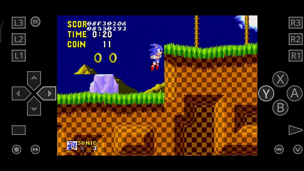 Sonic debut console test Build debug gameplay