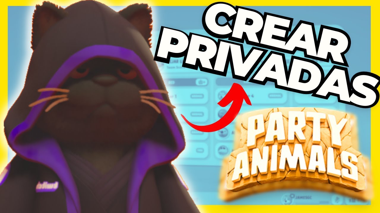 🐱🐹 PARTY ANIMALS 🐷🦍como crear una partida PRIVADA O JUGAR DE MANERA LOCAL con bots 🤖