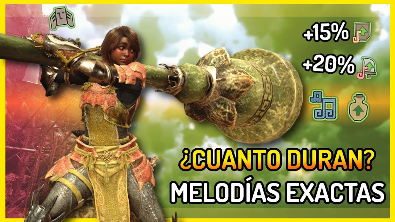 Todos los Detalles Exactos Melodías de la CORNAMUSA | Monster Hunter Wilds