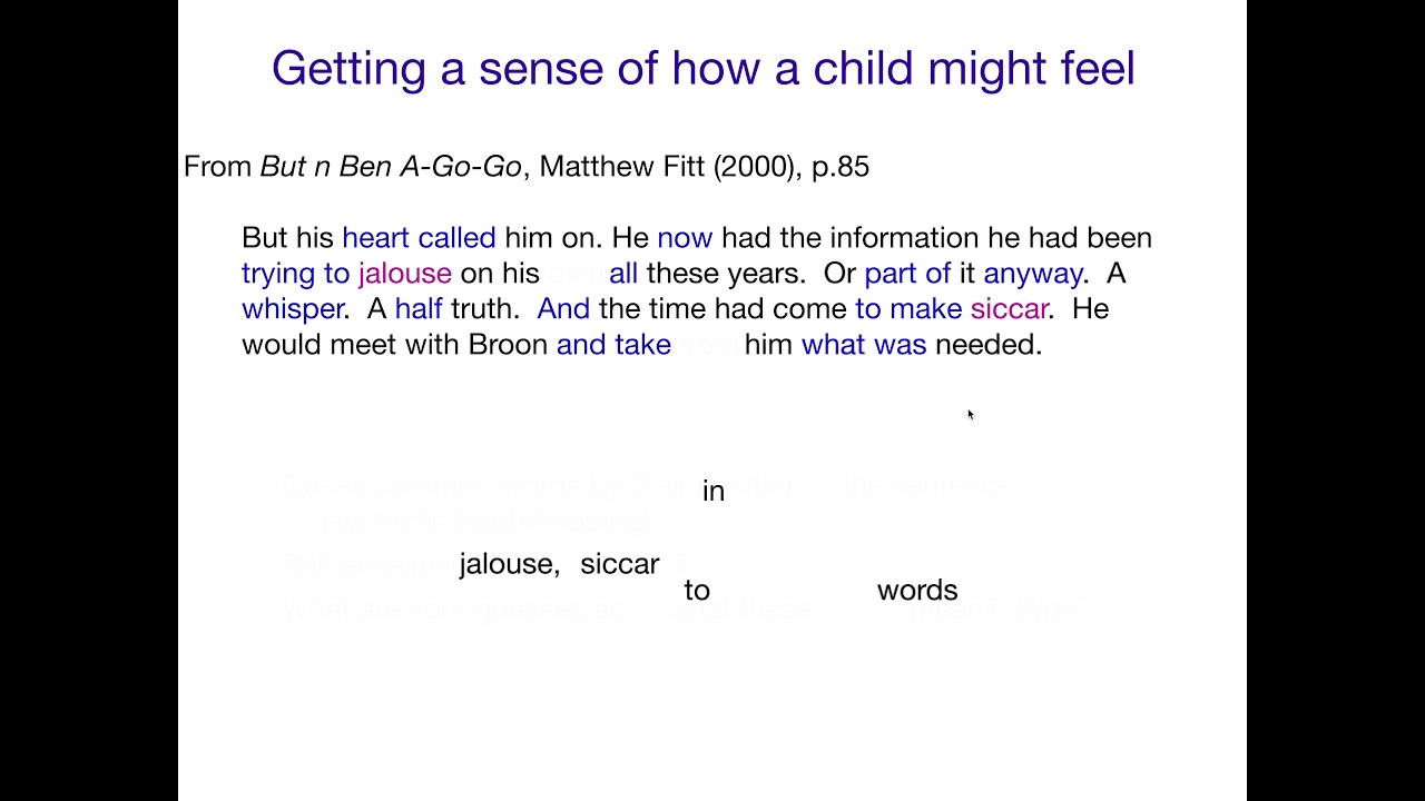 AcqOfLang1: Syntactic Bootstrapping Demo