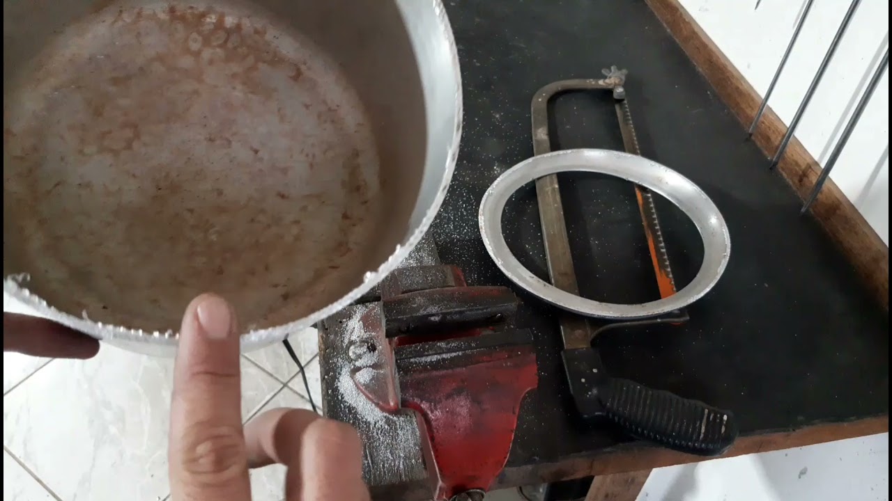 Como cortar panela de pressão e fazer uma ótima panela comum. Allmaqst@gmail.com #19