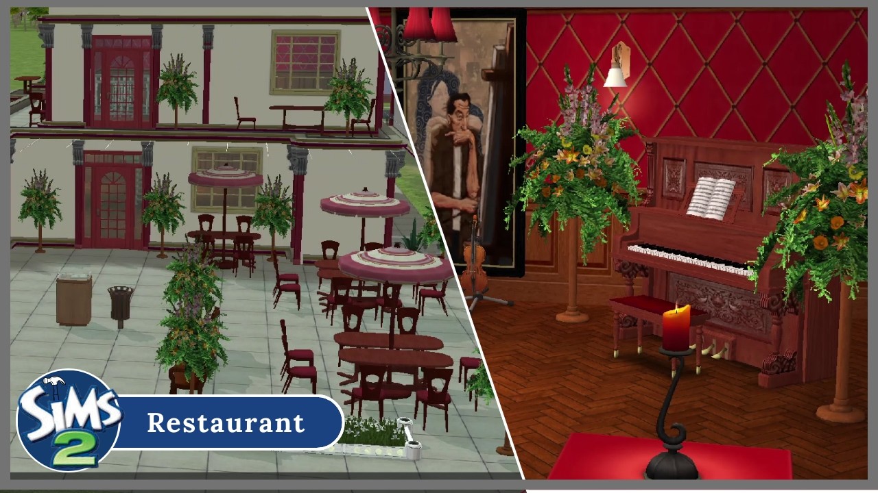 Ресторан || Быстрая постройка в The Sims 2