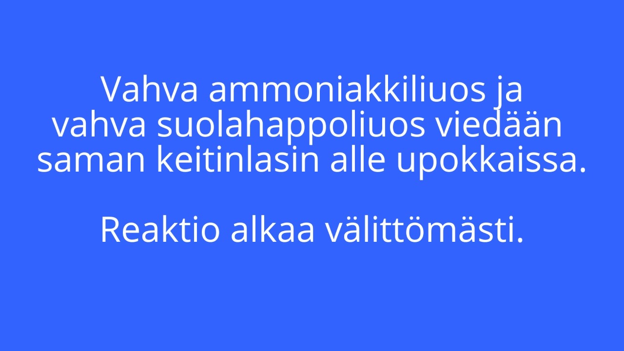 Salmiakin valmistus