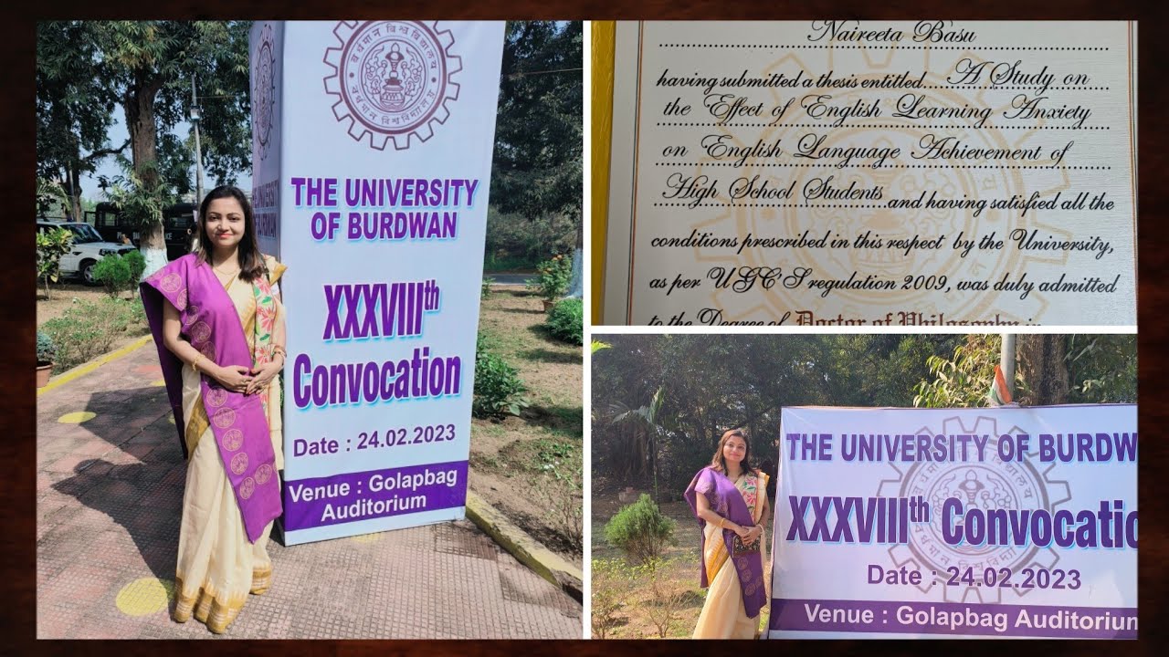 XXXVIII CONVOCATION 2023 The University of Burdwan|One of the memorable moments of my life