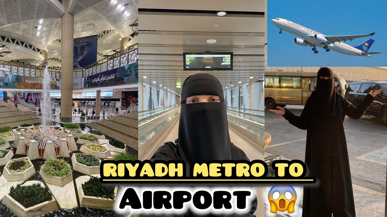 Riyadh Metro To airport first experience😱 | #riyadh #metro #foryou #saudiarabia #vlogging #4k #train