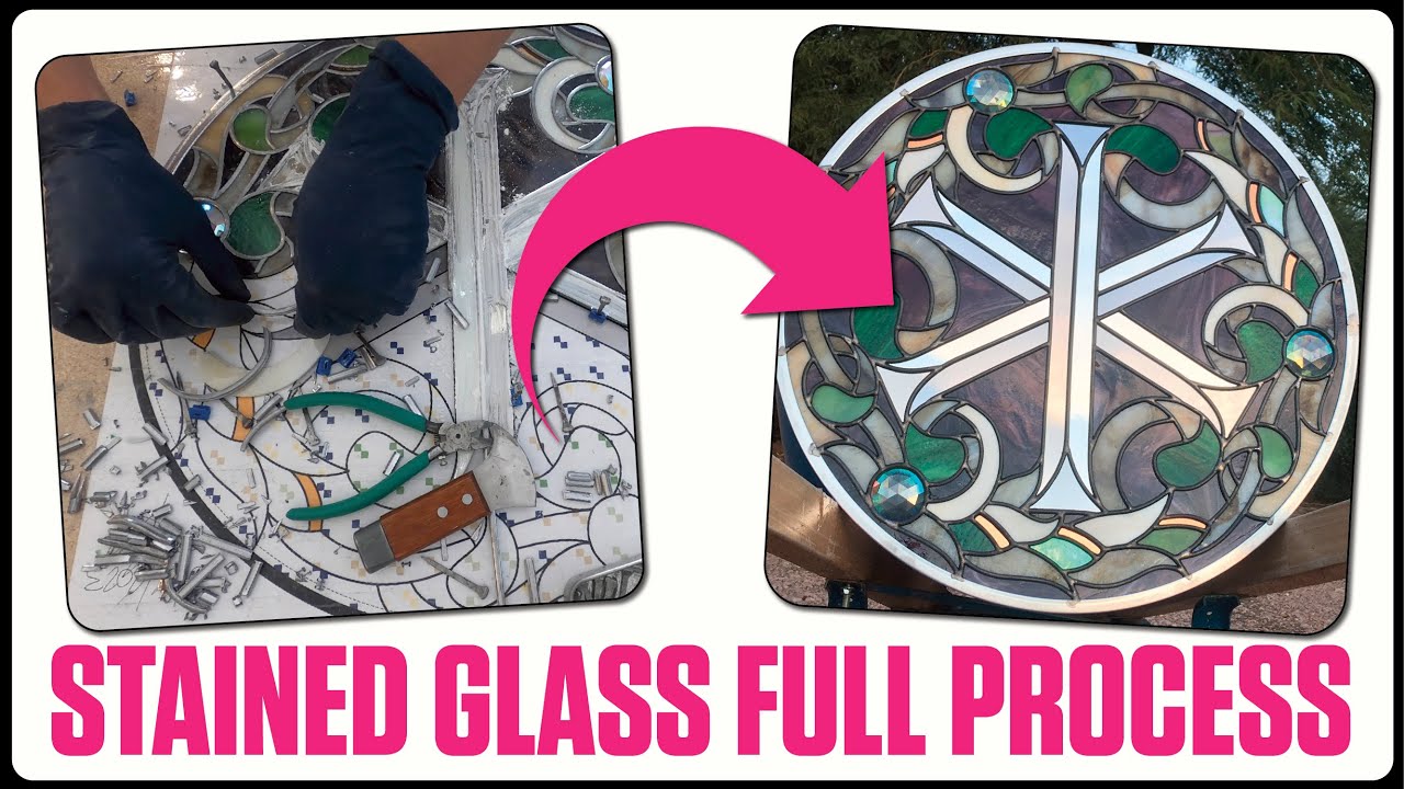 stained glass window | full process [commission: chi and iota]