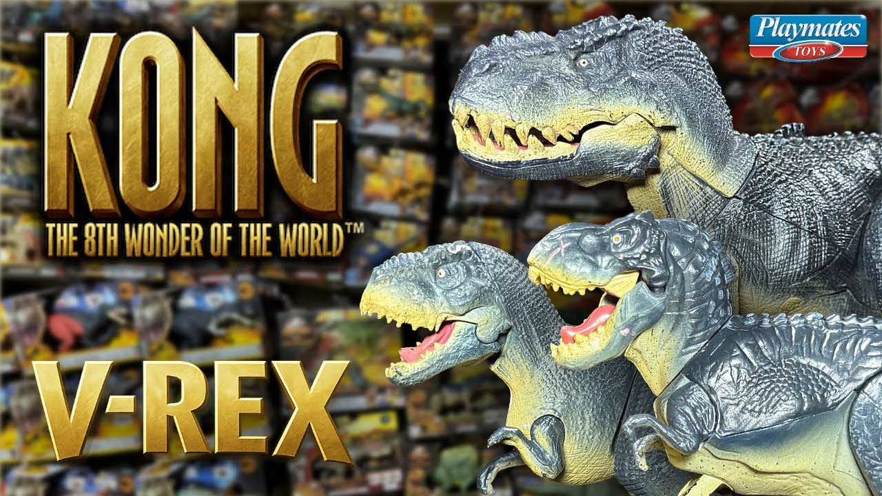 Игрушки-динозавры Vastatosaurus Rex (V-Rex) из фильма «Кинг-Конг»!