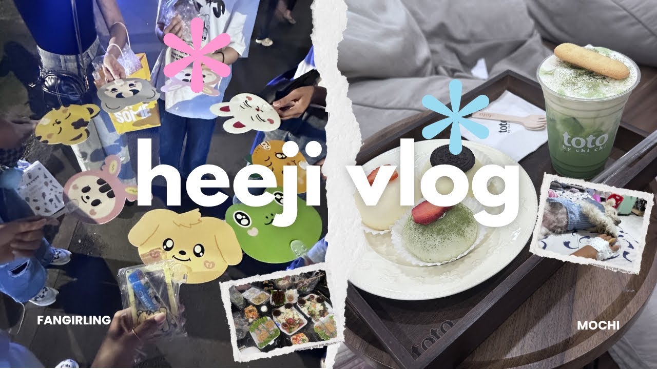heeji vlog𓈒𐔌🐰 ͡꒱☘︎ ݁˖ | my fangirling life before the up coming concert | heehee😉