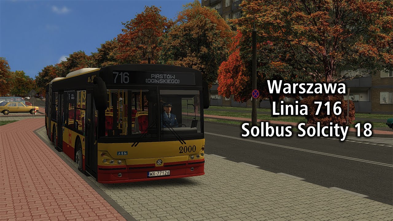 OMSI 2 1080p 60fps Warszawa Ursus, Linia 716 + Solbus Solcity 18 #2000
