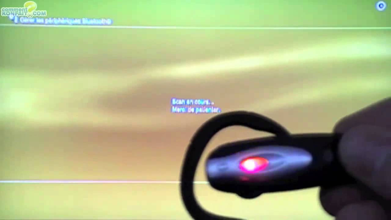 Connecter oreillette bluetooth sur PS3