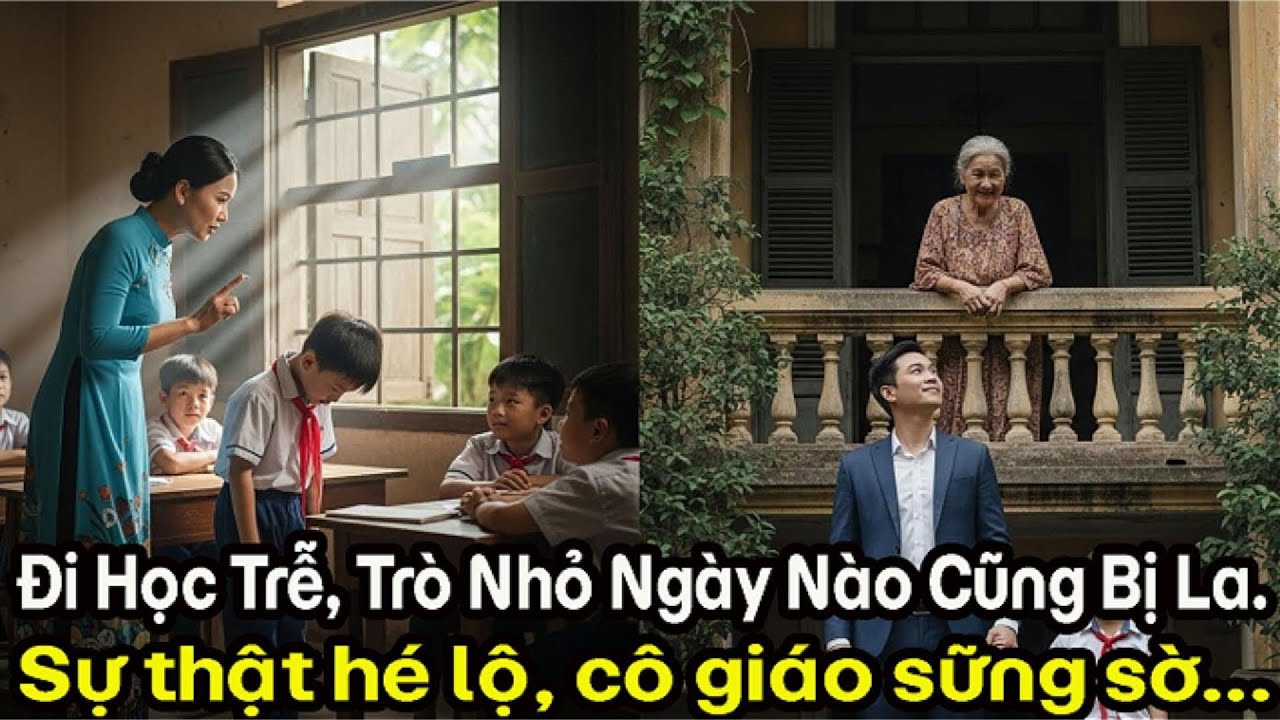 Cậu bé đi học muộn: Sự thật cảm động khiến thầy cô không cầm được nước mắt.