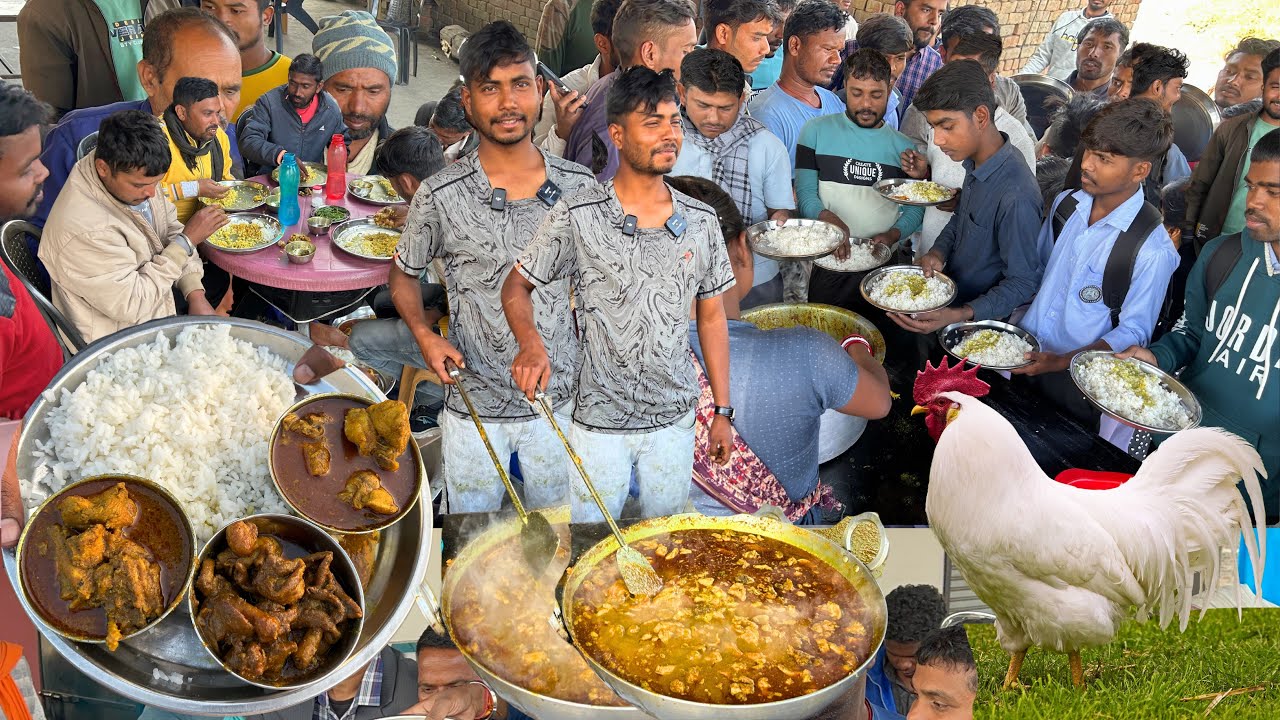 ₹60/-में Unlimited खाने लिए लगता लाइन दिनभर में 100kg खत्म ! Chicken Rice Unlimited Five Star Hotel