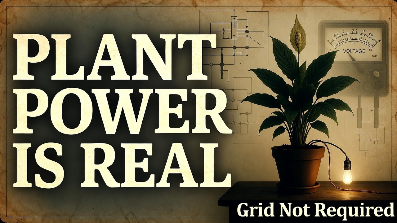 This Plant Generates Electricity  Grow It In A Pot  Power An LED EVERYDAY