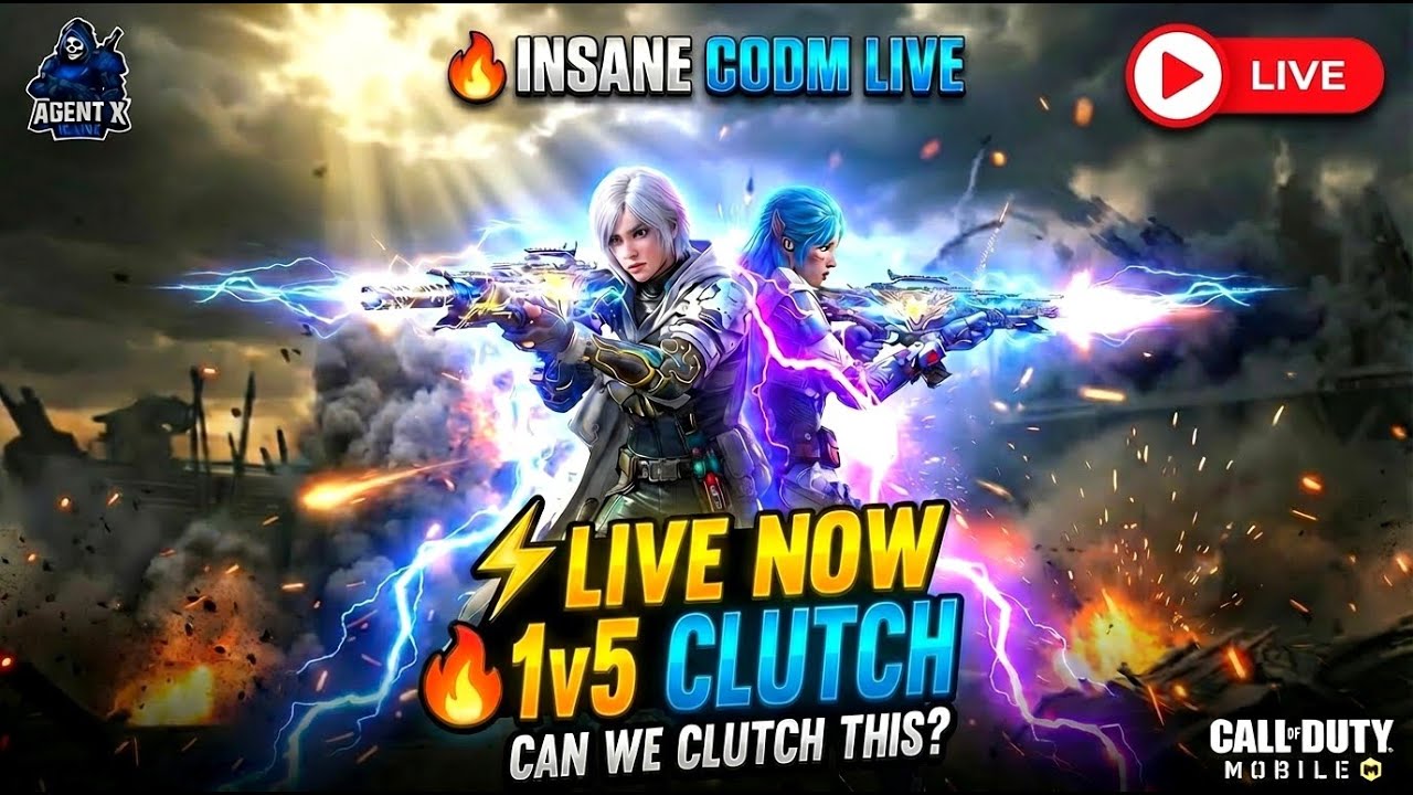 🔴 LIVE CODM GAMEPLAY | 1v5 CLUTCH CHALLENGE 😈 | Can We Win This?