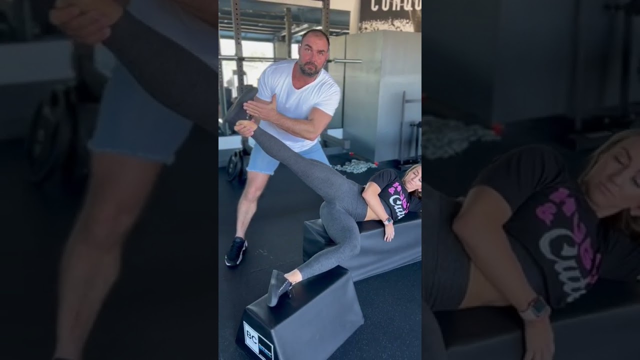 3 Quick Tips for Extra Range Side Lying Hip Abductions! #gluteguy #glutelab #gluteworkout #shorts