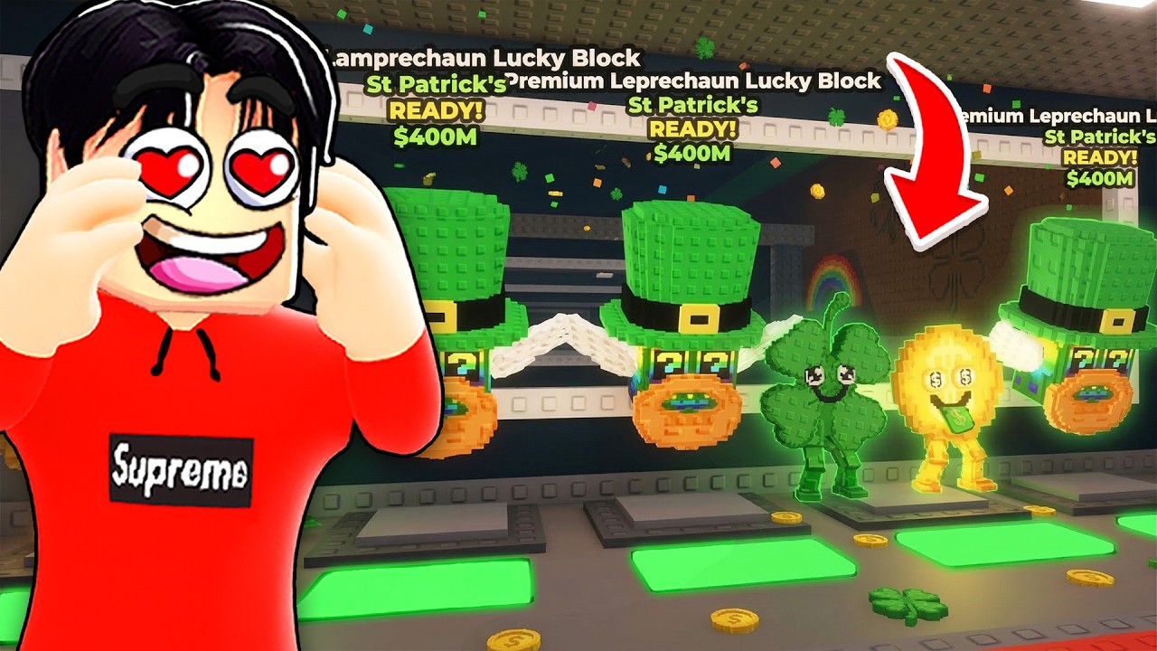 OMG! ICH ÖFFNE KOMPLETTE BASE MIT NEUEN LUCKY BLOCKS! 😍🍀
