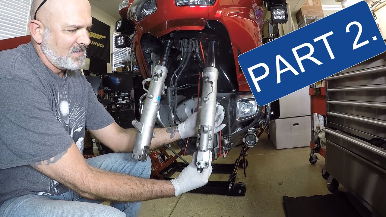 Комплект втулок для вилки сальника, установка Honda Goldwing, часть 2, Caliente Garage