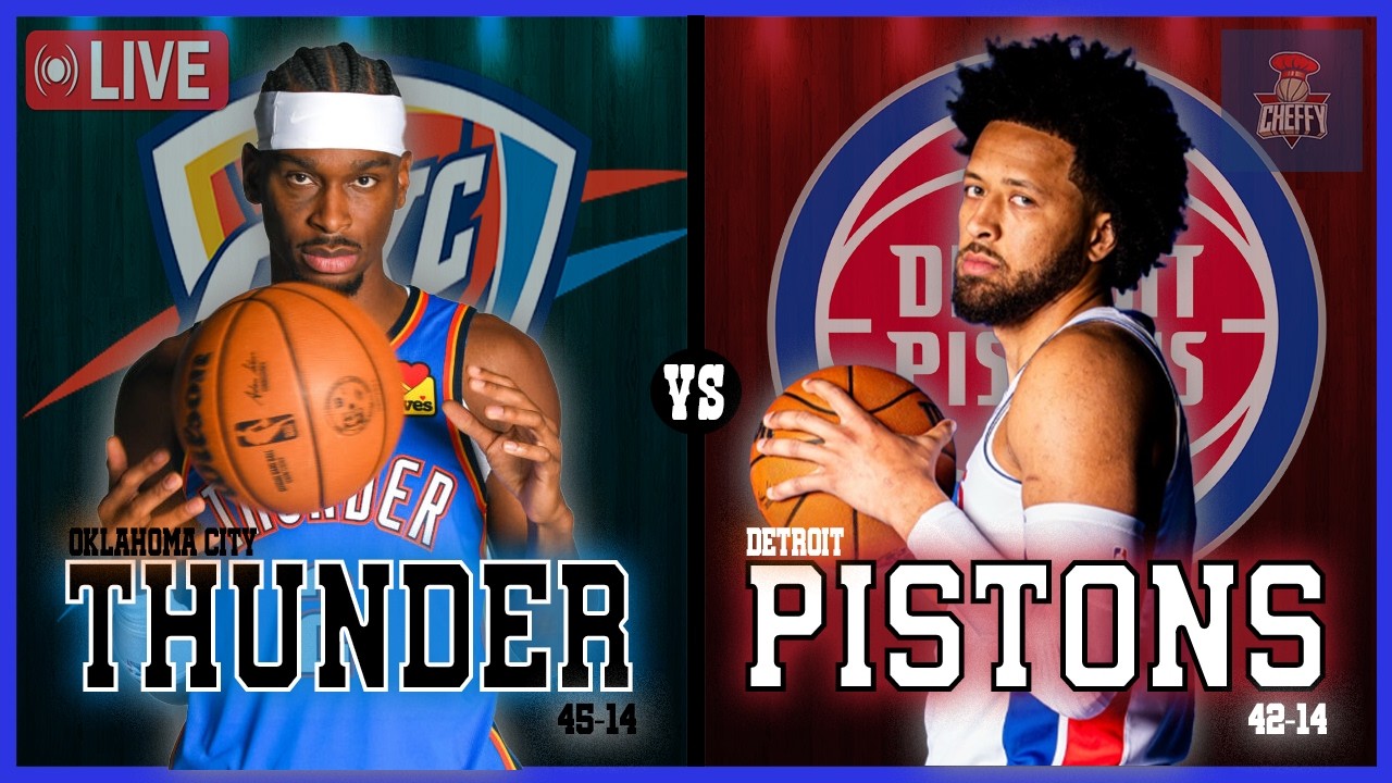 Oklahoma City Thunder VS Detroit Pistons LIVE Commentary Scoreboard | Pre and Post Game Coverage