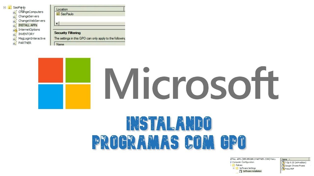 Como instalar programas com GPO