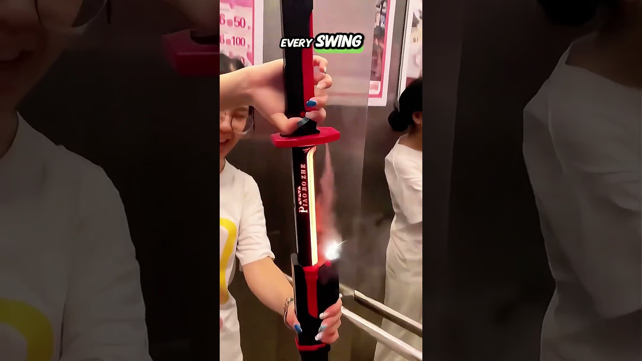 An epic glowing sword.😍 #cosplaysword #sparkblade #lightupsword #epiccosplay  #giftforhim