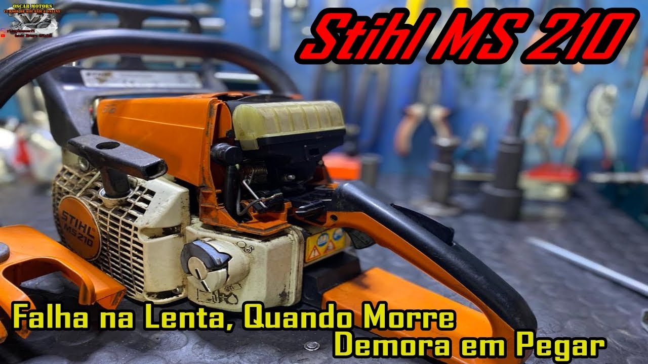 Motosserra Morrendo e Ruim De Pegar