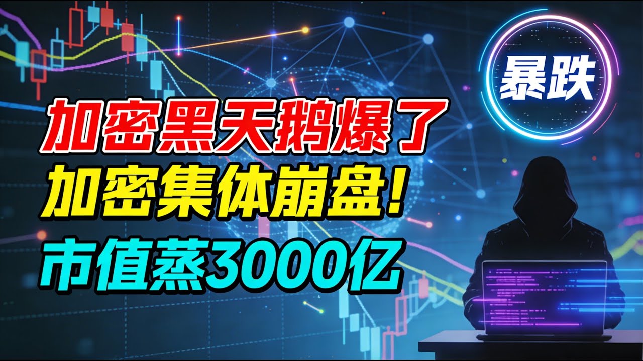 【黑色星期五】加密集体崩盘！市值蒸3000亿！山寨币暴跌归零！