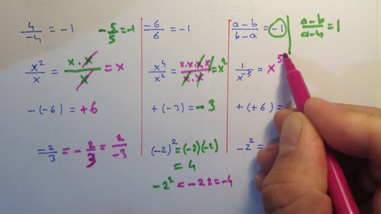 Matematikte Yapılan İşlem Hataları- Matematik  - TYT  - DGS - ALES -  KPSS Önlisans Matematik