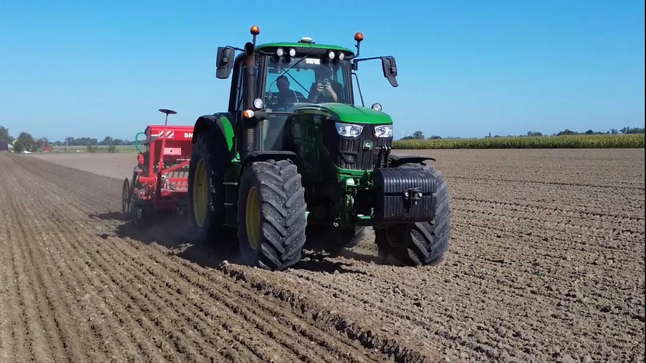 🌾🔥OPOROWY SIEW PSZENICY🔥🌾JOHN DEERE 6150m🦌AGRO MASZ SN300❗️❗️❗️
