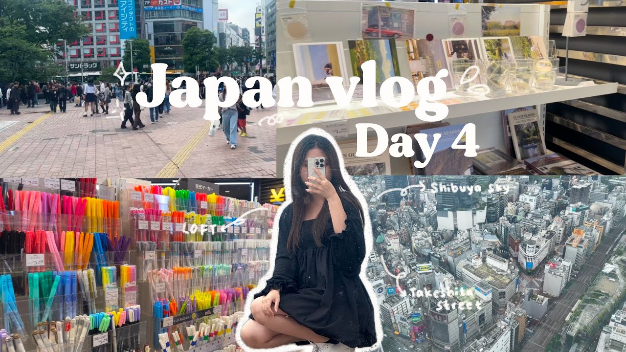 Japan Vlog Day 4 : Shibuya Sky, Takeshita Street, Gachapon