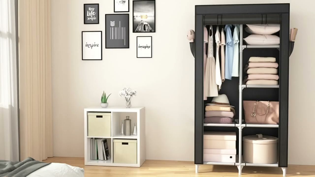 B0C5R1JBGK - Portable Closet Wardrobe for Hanging Clothes