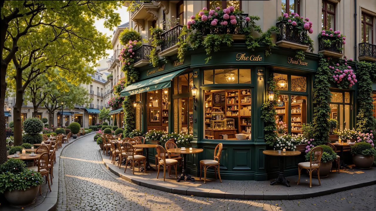 Smooth Jazz Instrumental Music 🎵 Piano Melodies, Spring Street Cafe Jazz for Calm,Work ☕