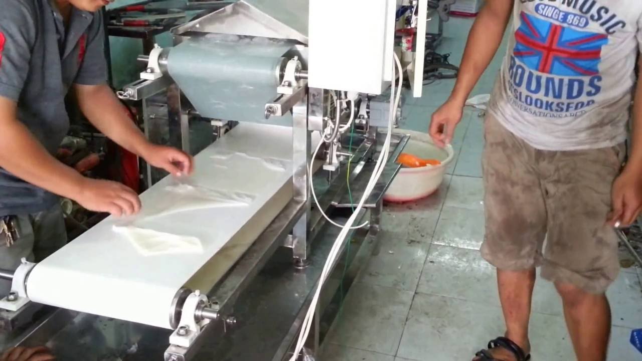 Máy tráng bánh cuốn bánh ướt mini tự động 0938116 làm bún phở tươi