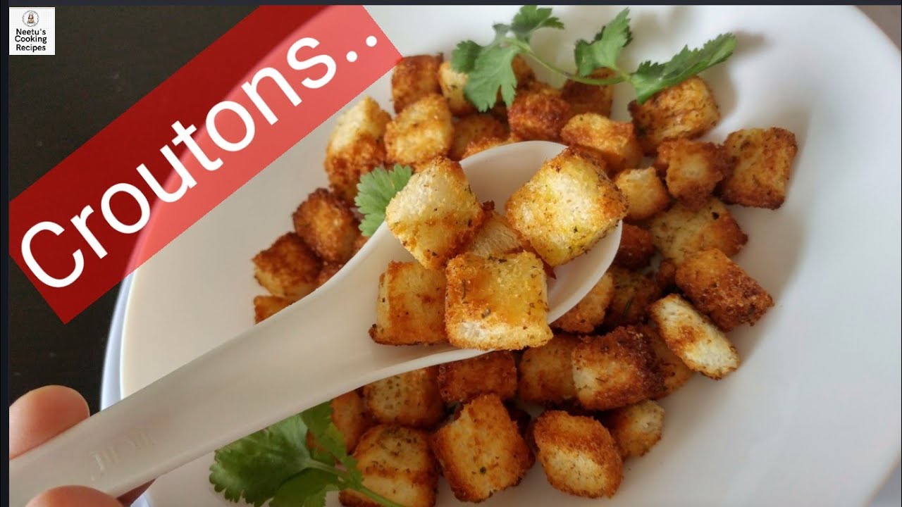 How to make Croutons in Air Fryer within 3 to 5 mins । Croutons at home । Croutons recipe