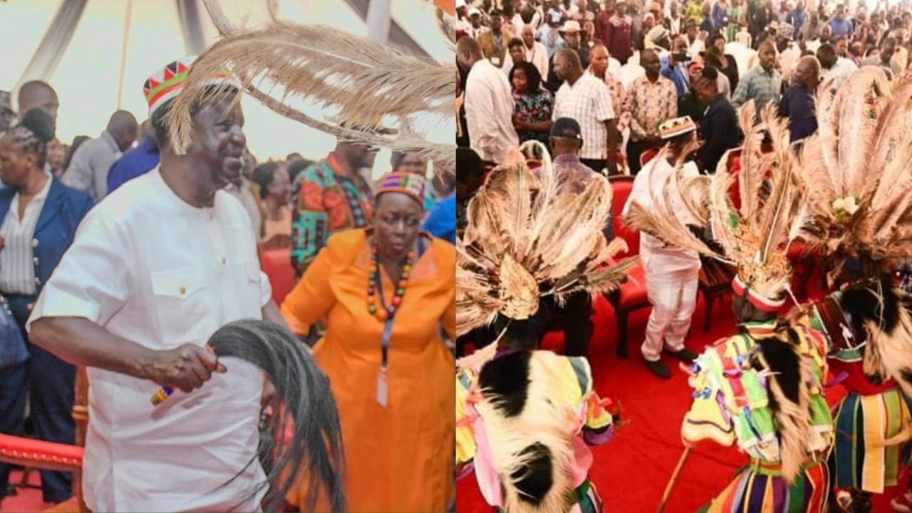 KING!! See how Raila Odinga was received in Kisumu for Luo Council of elders coronation event!!