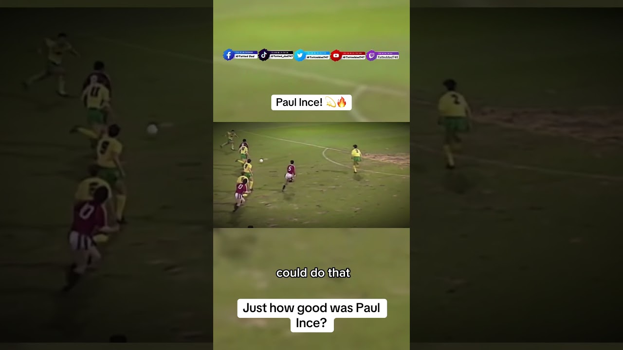 A midfield genius! Paul Ince! 🔥💫