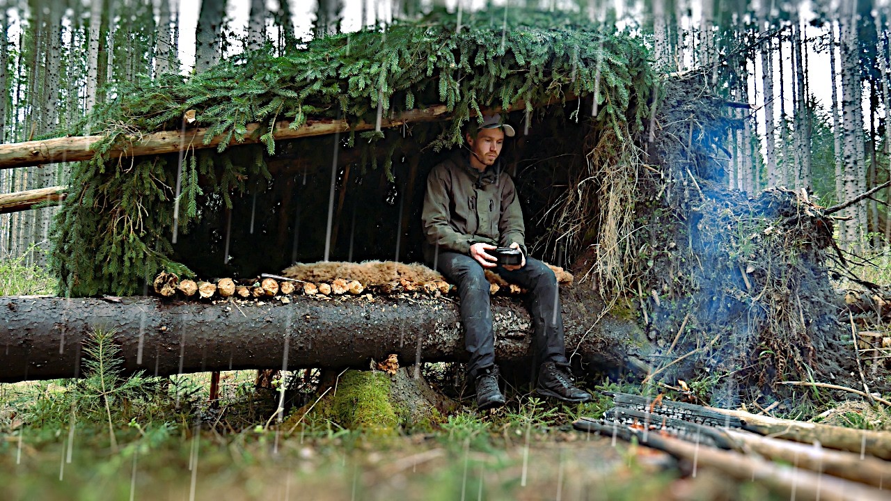 Taking Shelter From Rain, Raised Shelter Build