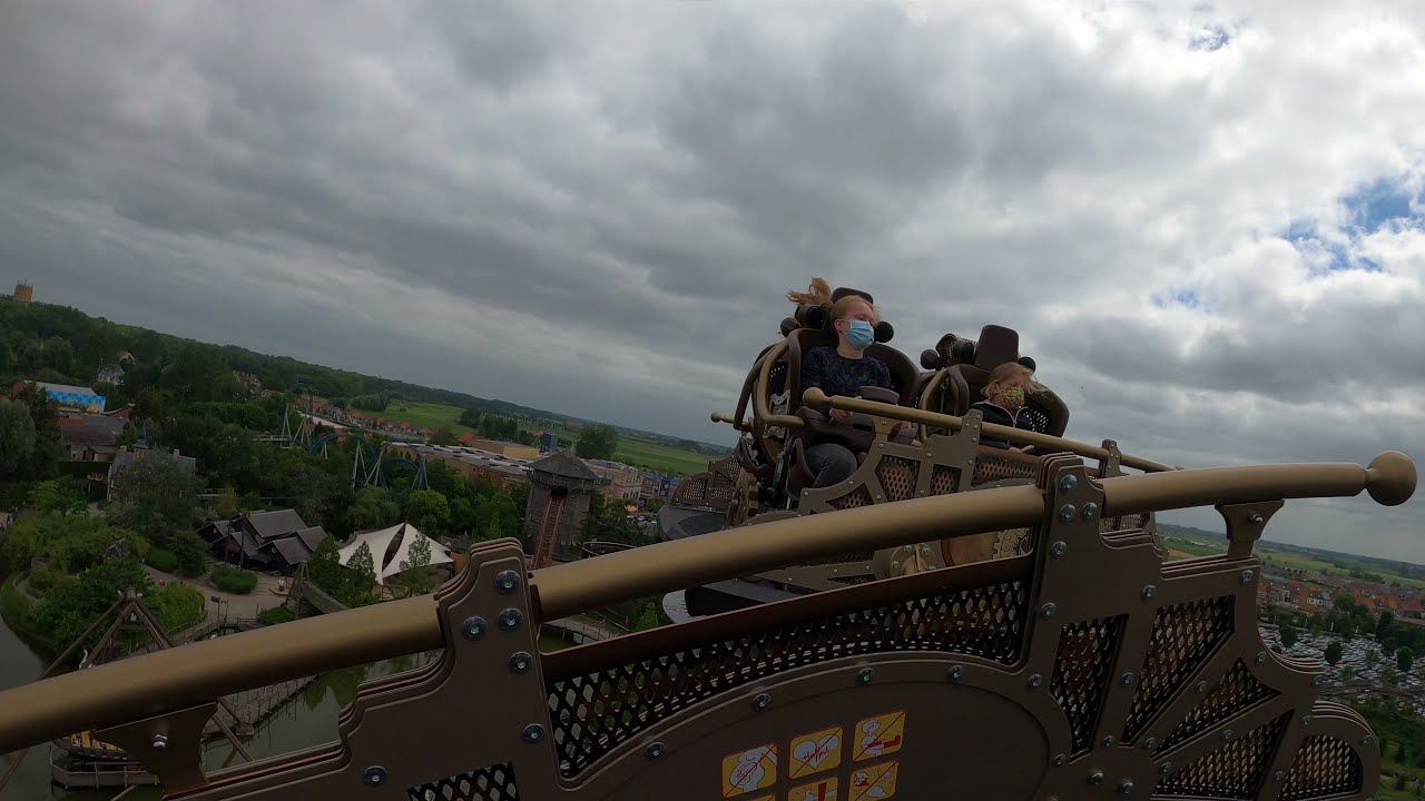 The Ride to Happiness by Tomorrowland Onride POV 1st Row - Plopsaland de Panne