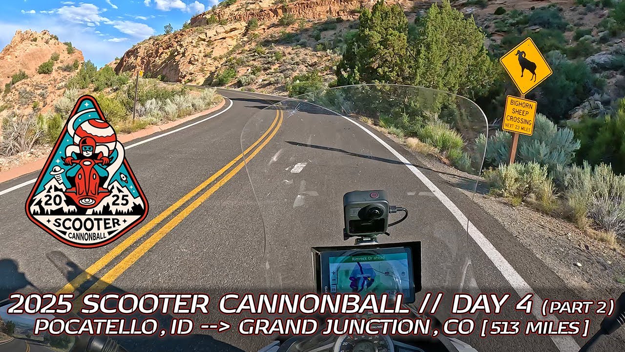2025 Scooter Cannonball // Day 4, Part 2: Colorado National Monument on a scooter!