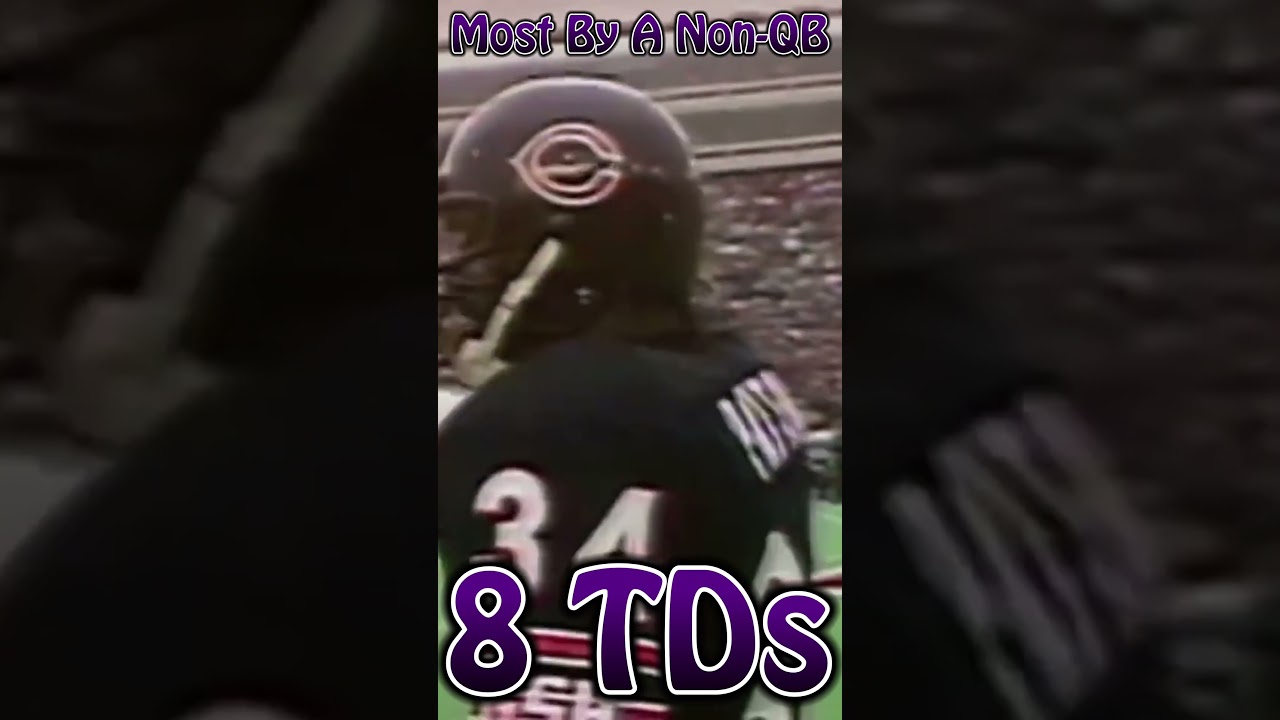 The Legendary Walter Payton's Wild NFL Record Of Equality!  (#nfl #walterpayton #chicagobears)