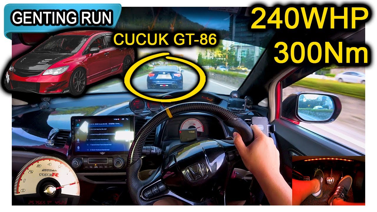 Part 2/3 | Honda Civic FD Convert K24A 240whp 6MT | Malaysia #POV [Genting Run 冲上云霄] [CC Subtitle]