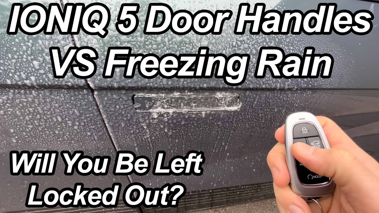 Can the Door Handles Break Through Ice? | Hyundai Ioniq 5 | Kia EV6 | Genesis GV60