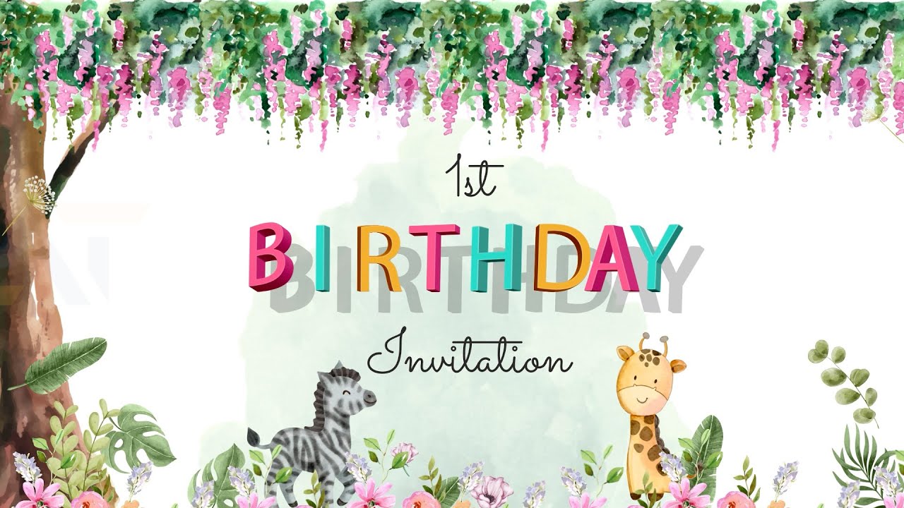 Birthday Invitation Template | After Effects Template | Birthday Invitation Video| AfterFX Templates
