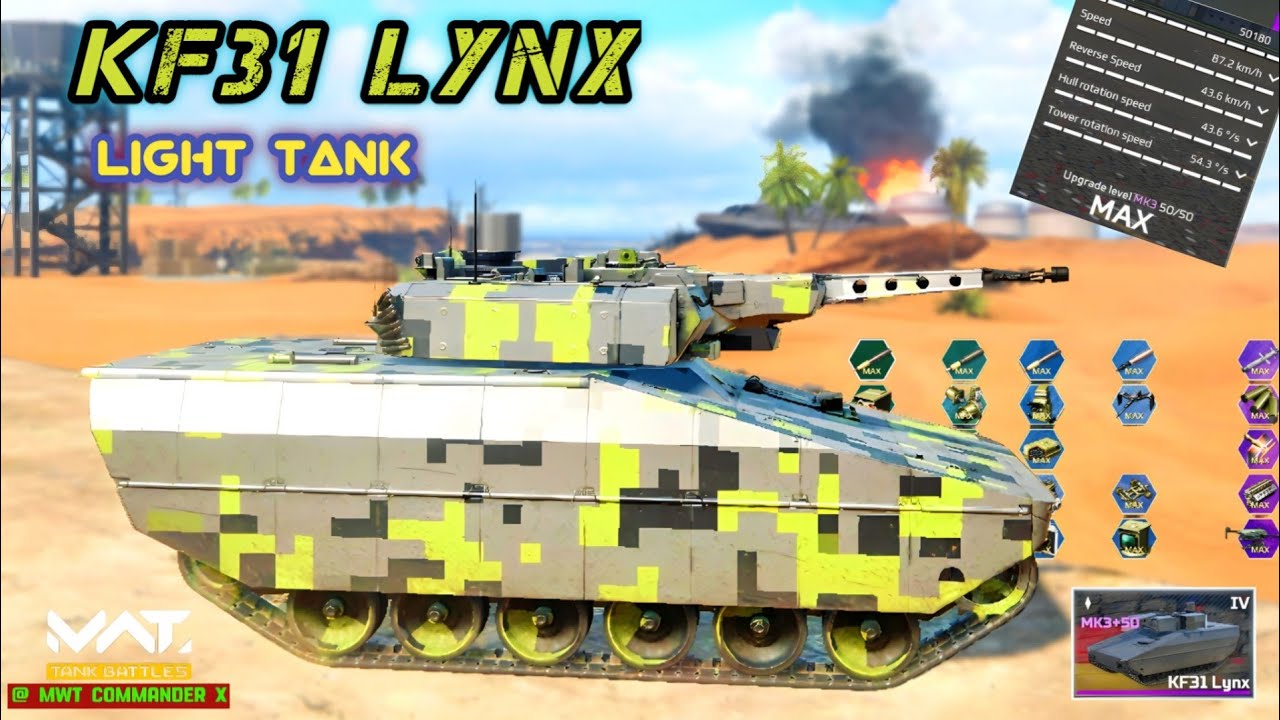 KF31 Lynx Light Tank gameplay 