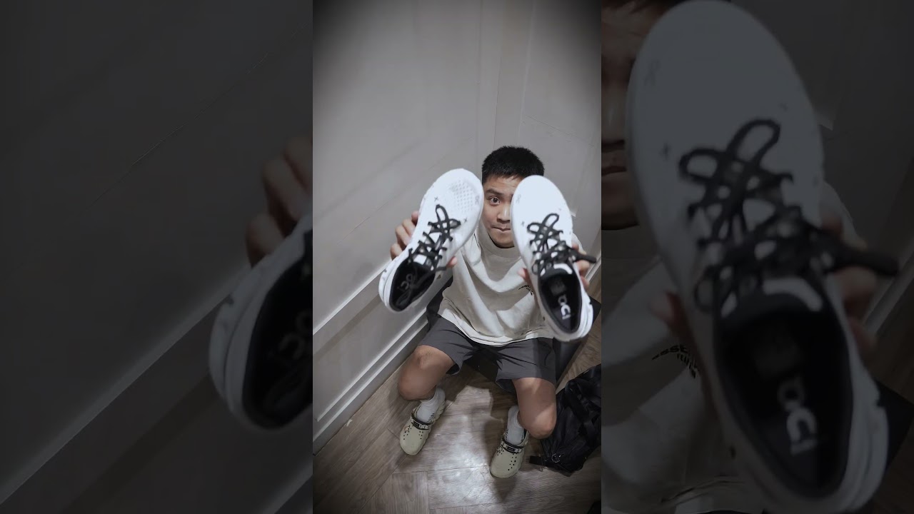 On Running Cloud x4 on my feet, gym time starts now! ☁️🏋️&zwj;♂️  #shorts #thevalleystore #sneakers