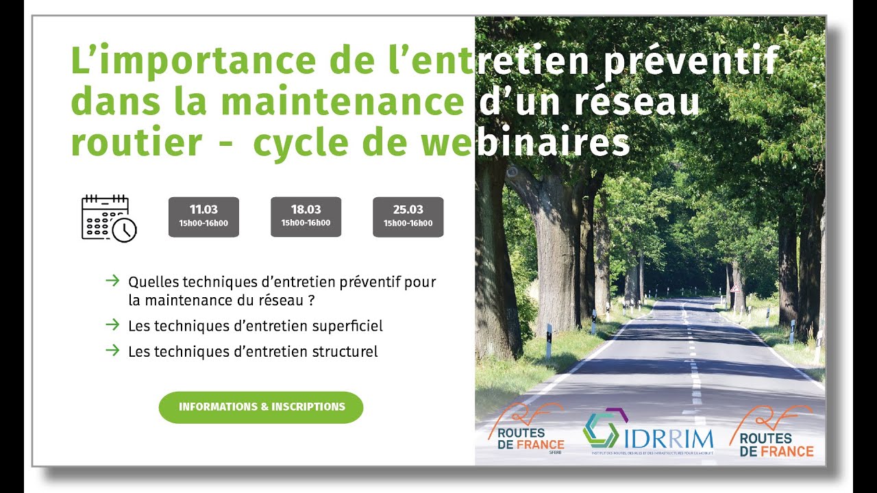 Webinaire n°1 | Quelles techniques d’entretien préventif pour la maintenance du réseau